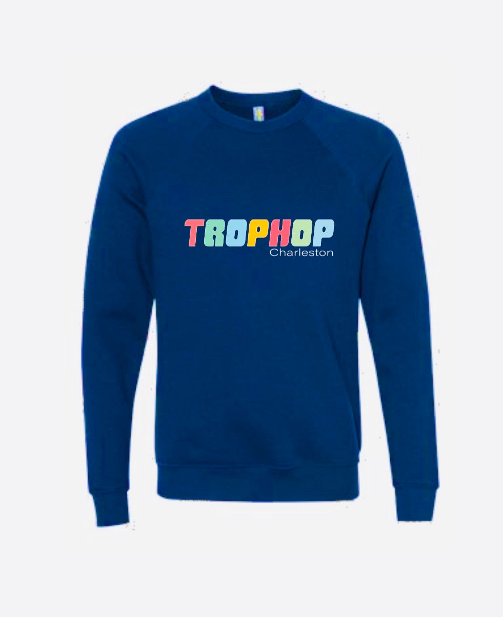 Charleston Retro Rainbow Sweatshirt Blue – TROPHOP BEER
